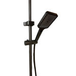 Imagen de Barral de ducha Monocomando Exterior con transferencia Grafito Satinado