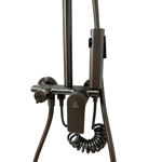 Imagen de Barral de ducha Monocomando Exterior con transferencia Grafito Satinado