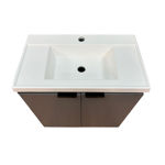 Imagen de Mueble de baño suspendido Aster gris 60cm con bacha de resina