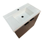 Imagen de Mueble de baño suspendido Aster gris 60cm con bacha de resina