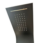 Imagen de Panel de ducha monocomando exterior 4 vías Noar Negro Mate