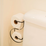 Imagen de PORTARROLLOS DOBLE PARA CISTERNA NEGRO MATE