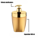 Imagen de DISPENSADOR DE JABON DE MESA DORADO