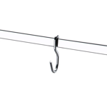 Imagen de BARRA PIATINA 60CM - CON 6 GANCHOS NM