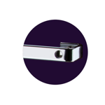 Imagen de BARRA PIATINA 60CM - CON 6 GANCHOS NM