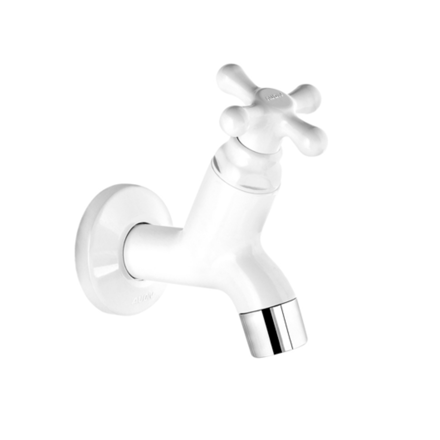 Imagen de Canilla de pared corta Marujá 10 cm blanca