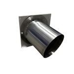 Imagen de Rejilla ventilación metálica 10x10 tubo corto 100 S/orificio