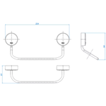 Imagen de Kit accesorio Deca 5 piezas bronce cromado Net