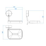 Imagen de Kit accesorio Deca 5 piezas bronce cromado Net