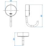 Imagen de Kit accesorio Deca 5 piezas bronce cromado Net