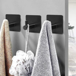 Imagen de Percha autoadhesiva Negro Mate GC