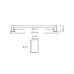 Imagen de Toallero Barra autoadhesivo Negro Mate GC