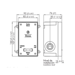 Imagen de Base de ducha embutida para grifería Epuyen