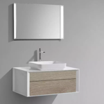 Imagen de Mueble de baño suspendido White Sona 100 cm sin bacha