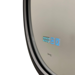 Imagen de Espejo LED 60 cm negro con desempañador cinta led silicona