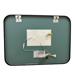 Imagen de Espejo LED 60x80 cm negro con desempañador cinta led silicona