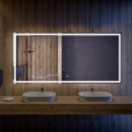 Imagen de Espejo LED 150x80cm con desempañador y display