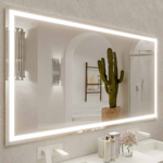 Imagen de Espejo LED 150x80cm con desempañador y display