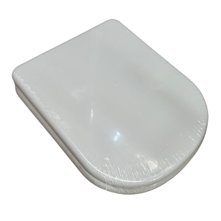 Imagen de Tapa inodoro MDF Vogue/Bari blanca herraje plástico