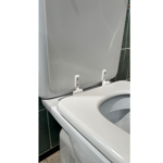 Imagen de Tapa inodoro MDF Vogue/Bari blanca herraje plástico