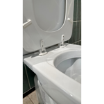 Imagen de Tapa inodoro MDF Vogue/Bari blanca herraje plástico