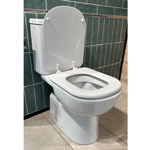 Imagen de Tapa inodoro MDF Vogue/Bari blanca herraje plástico