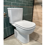 Imagen de Tapa inodoro MDF Vogue/Bari blanca herraje plástico