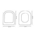 Imagen de Tapa inodoro MDF Vogue/Bari blanca herraje plástico