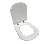 Imagen de Tapa inodoro MDF Vogue/Bari blanca herraje Metálico