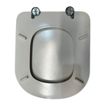 Imagen de Tapa inodoro MDF Vogue/Bari blanca herraje Metálico