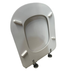 Imagen de Tapa inodoro MDF Vogue/Bari blanca herraje Metálico