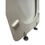 Imagen de Tapa inodoro MDF Vogue/Bari blanca herraje Metálico