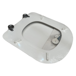 Imagen de Tapa inodoro MDF Vogue/Bari blanca herraje Metálico