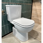 Imagen de Tapa inodoro MDF Vogue/Bari blanca herraje Metálico