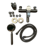 Imagen de Grifería de ducha Monocomando de mesada con transferencia Milano Gris Satinado