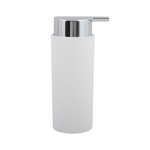 Imagen de Set de baño 6 pz Blanco y cromo (papelera-dispensadores)