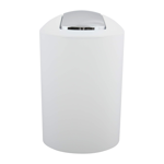 Imagen de Set de baño 6 pz Blanco y cromo (papelera-dispensadores)