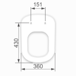 Imagen de Tapa Resina slow close Astra Vogue Plus Blanca