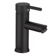 Imagen de Grifería de lavatorio Monocomando de mesada Milano Negro Mate