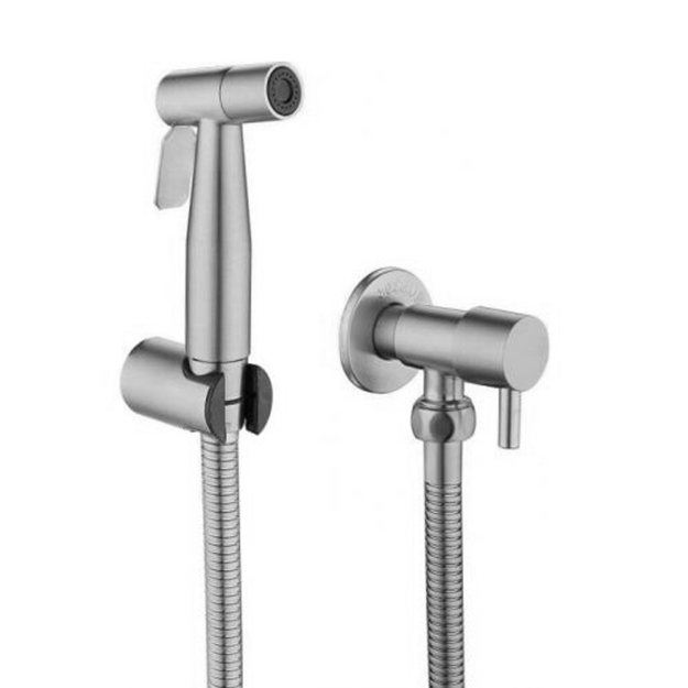 Imagen de Grifería de Ducha higiénica exterior Milano satinada