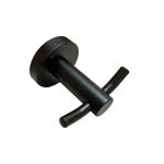 Imagen de Percha doble Milano Negro Mate GC