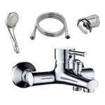 Imagen de Grifería de ducha Monocomando exterior con transferencia Milano Cromado