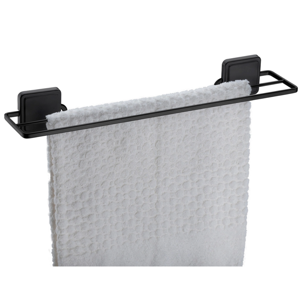 Imagen de TOALLERO DOBLE ADHESIVO 45CM NEGRO MATE