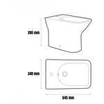 Imagen de Bidet Lenna Blanco Dmc 54x34x40