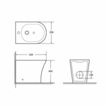 Imagen de Bidet Mirage Dmc Blanco