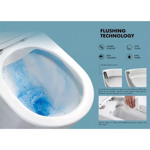 Imagen de Inodoro largo con mochila Mirage Blanco