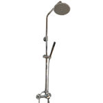 Imagen de Barral de ducha  Monocomando Exterior con transferencia  Milano Cromado Brillante