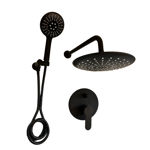 Imagen de Grifería de Ducha Monocomando de embutir con transferencia DMC Negro Mate