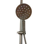 Imagen de Barral de ducha Monocomando Exterior con transferencia Celtic Gris Satinado