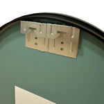 Imagen de Espejo LED 45x80 oval negro con desempañador cinta led silicona